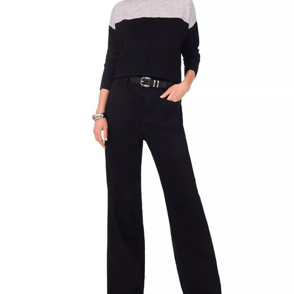 Vince Camuto Extended Shoulder Color Blocked Sweater - Picture 3 of 7